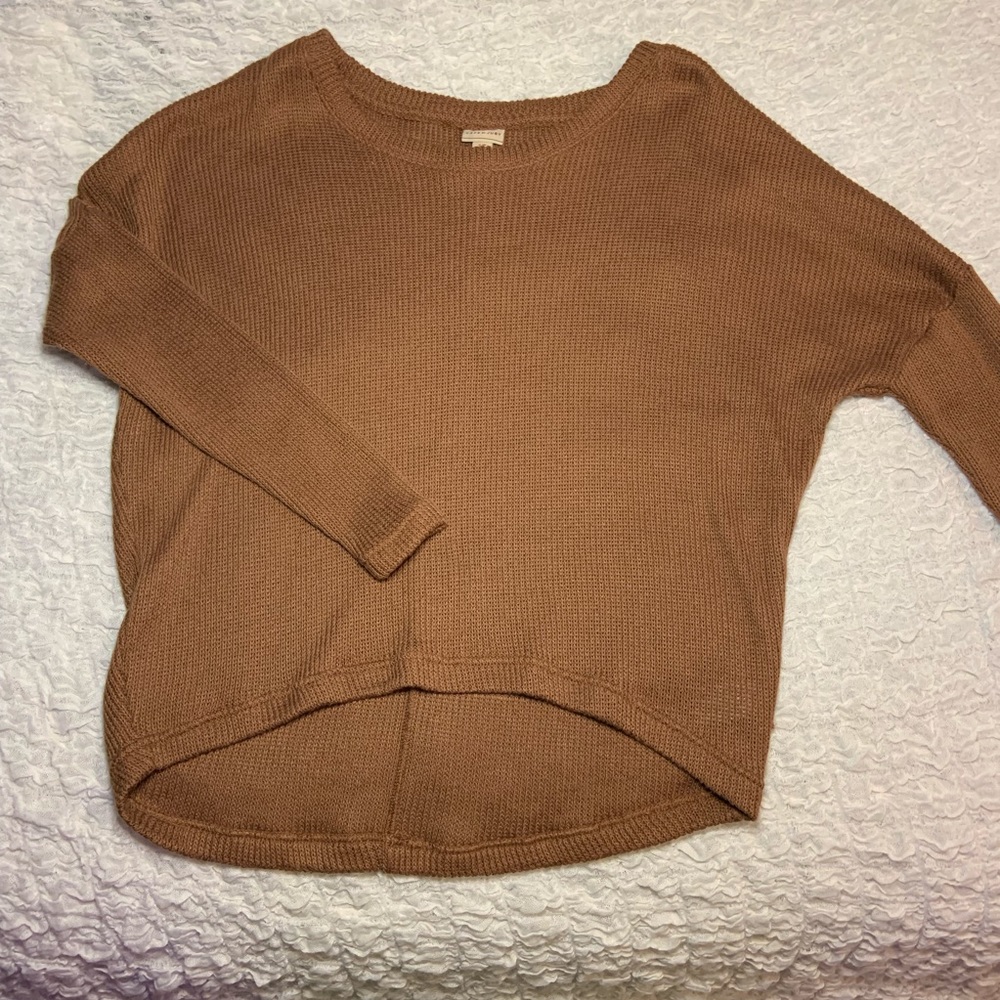 High low knit sweater